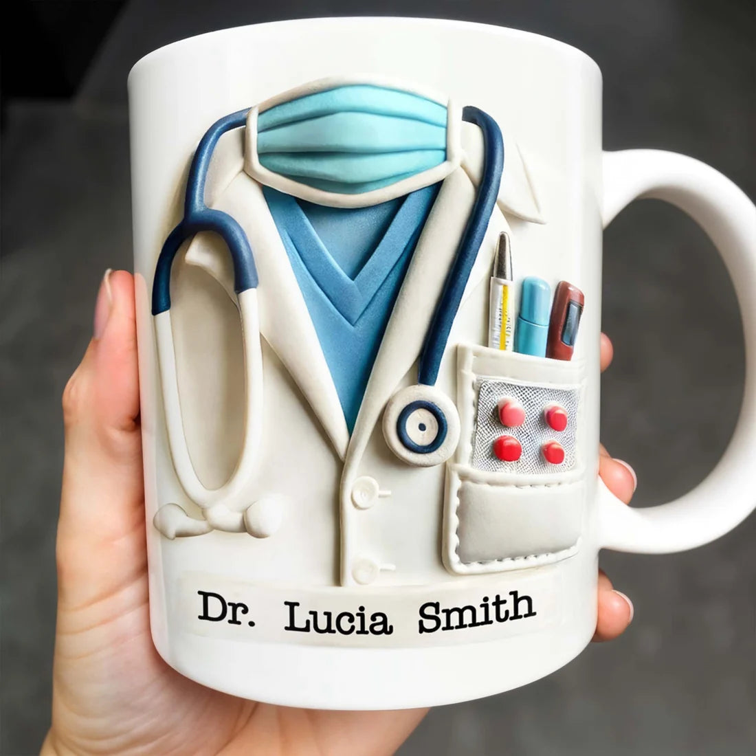 Doctor Appreciation - Personalized Accent Mug-Myprintsy