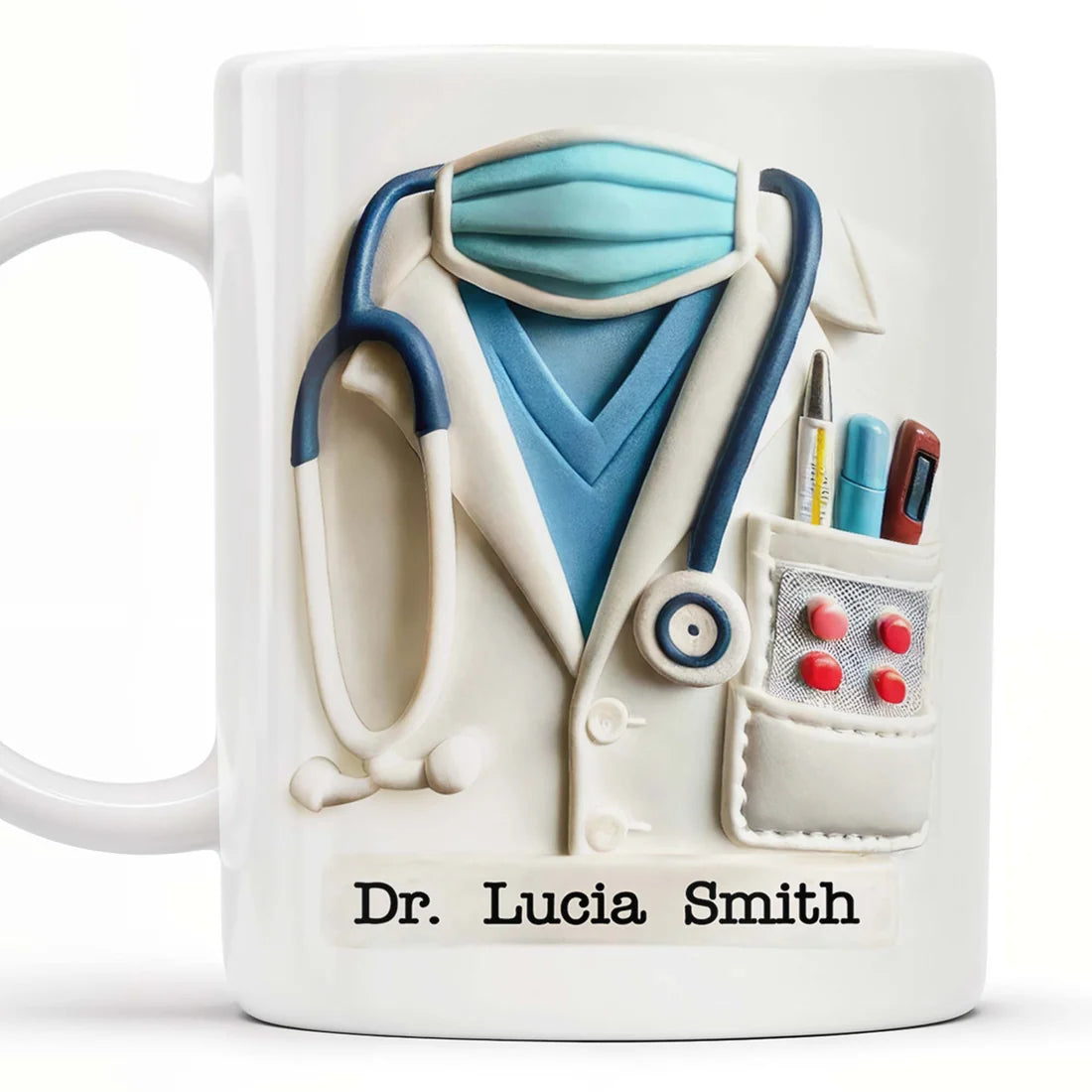 Doctor Appreciation - Personalized Accent Mug-Myprintsy