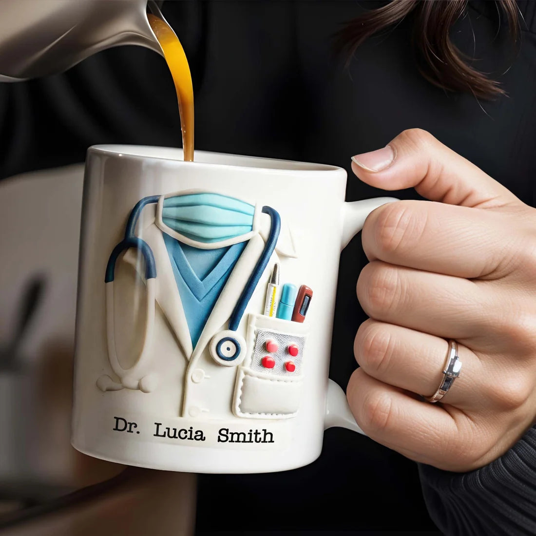 Doctor Appreciation - Personalized Accent Mug-Myprintsy