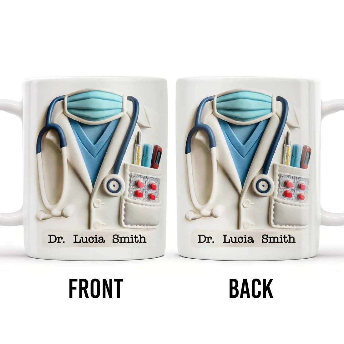Doctor Appreciation - Personalized Accent Mug-Myprintsy