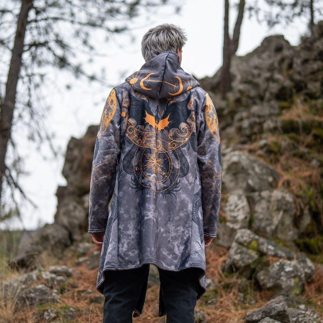 Dragon Rider Cloak - Sherpa Lined Hooded Dragon Cloak-Myprintsy