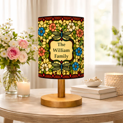 Dragonfly Tiffany Style - Personalized Fabric Lamp-Myprintsy