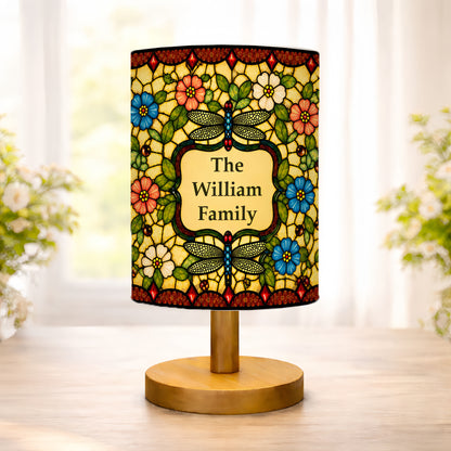 Dragonfly Tiffany Style - Personalized Fabric Lamp-Myprintsy