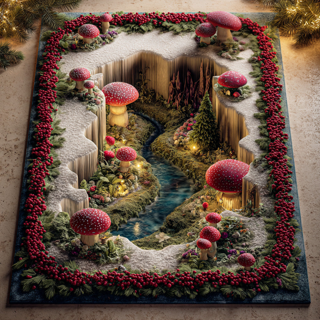 Dreamcap Fungi Garden Area Rug VTQ-Myprintsy
