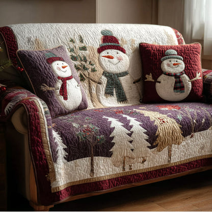 Dreaming of Snow Quilted Sofa Cover VTQ-Myprintsy