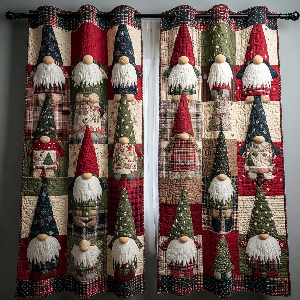 Dreamy Winter Quilted Curtains VTQ-Myprintsy
