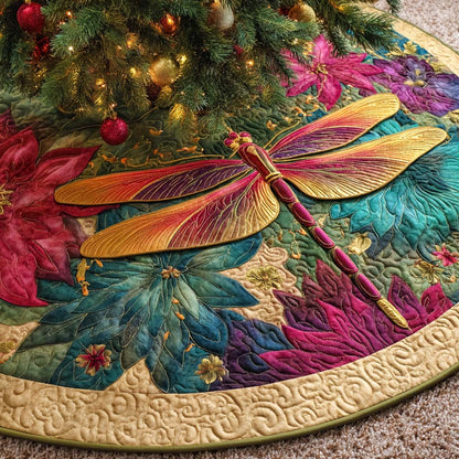 Emerald Garden Flight Quilted Tree Skirt-Myprintsy