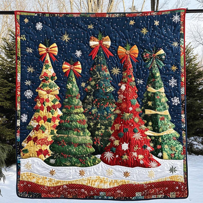 Enchanted Christmas Night Quilted Blanket VTQ-Myprintsy