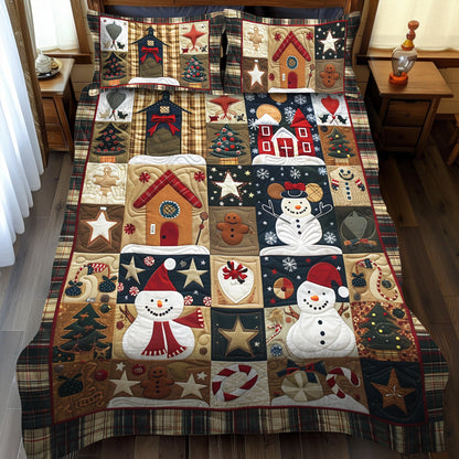 Enchanted Christmas -Piece Quilted Bedding Set VTQ-Myprintsy
