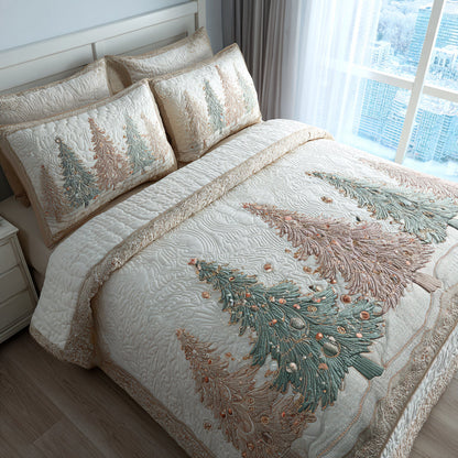 Enchanted Evergreen -Piece Quilted Bedding Set VTQ-Myprintsy