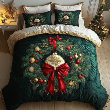 Enchanted Ornament Bliss -Piece Quilted Bedding Set VTQ-Myprintsy