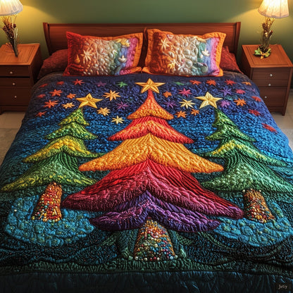 Enchanted Pines -Piece Quilted Bedding Set VTQ-Myprintsy