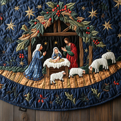 Eternal Hope Quilted Christmas Tree Skirt VTQ-Myprintsy