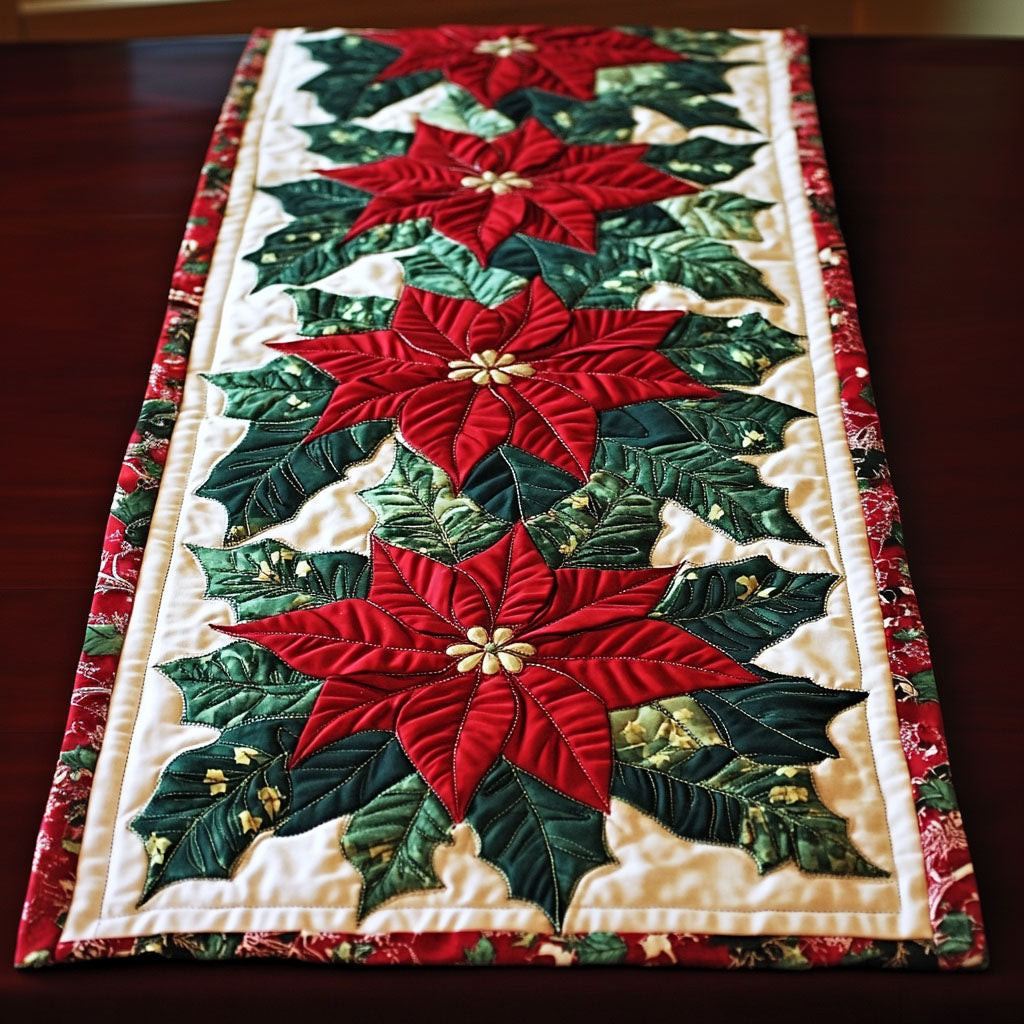 Evergreen Bliss Quilted Table Runner VTQ-Myprintsy