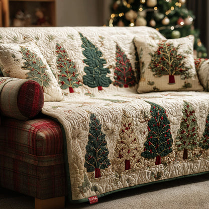 Evergreen Charm Quilted Sofa Cover VTQ-Myprintsy