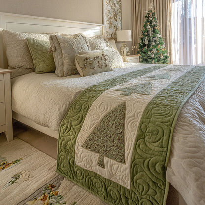 Evergreen Dream Quilted Bed Runner VTQ-Myprintsy