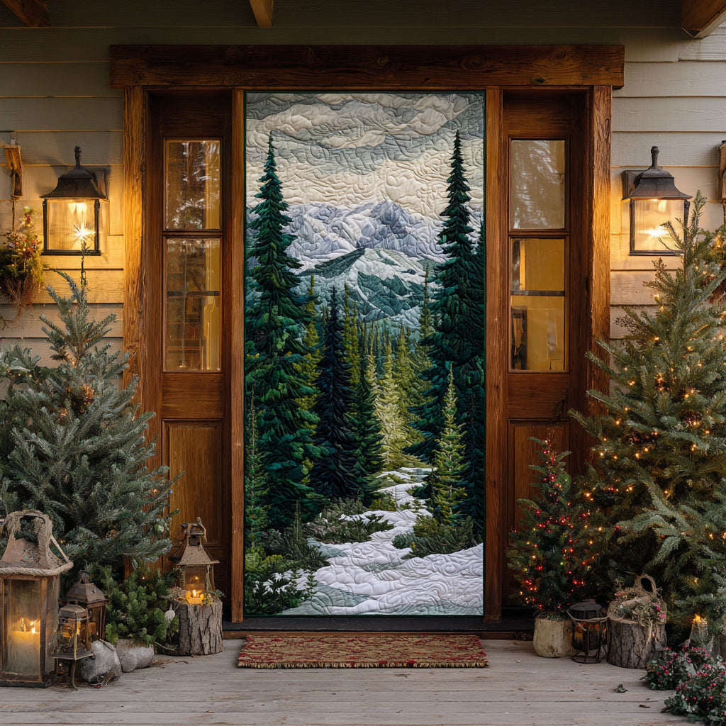 Evergreen Dream Quilted Door Cover VTQ-Myprintsy