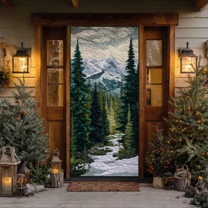 Evergreen Dream Quilted Door Cover VTQ-Myprintsy