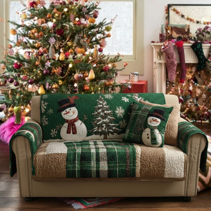 Evergreen Festive Nights Quilted Sofa Cover VTQ-Myprintsy