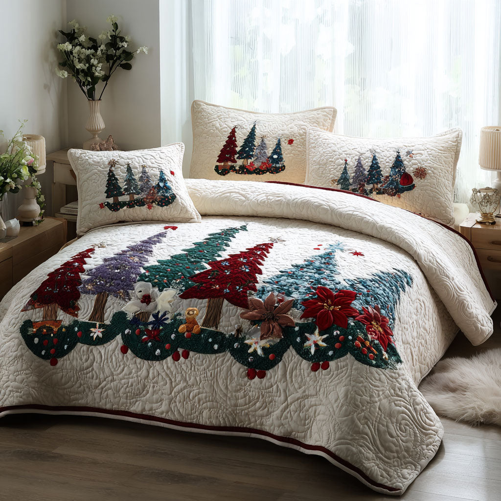 Evergreen Frostland -Piece Quilted Bedding Set VTQ-Myprintsy