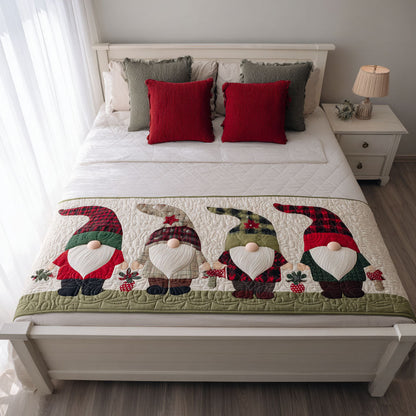 Evergreen Glow Quilted Bed Runner VTQ-Myprintsy