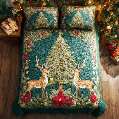 Evergreen Magic -Piece Quilted Bedding Set VTQ-Myprintsy