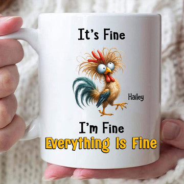 Everything Is Fire - Personalized Funny Mug-Myprintsy