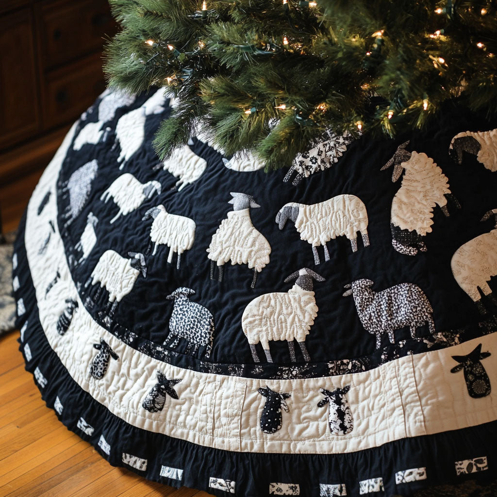 Ewes Haven Quilted Christmas Tree Skirt-Myprintsy