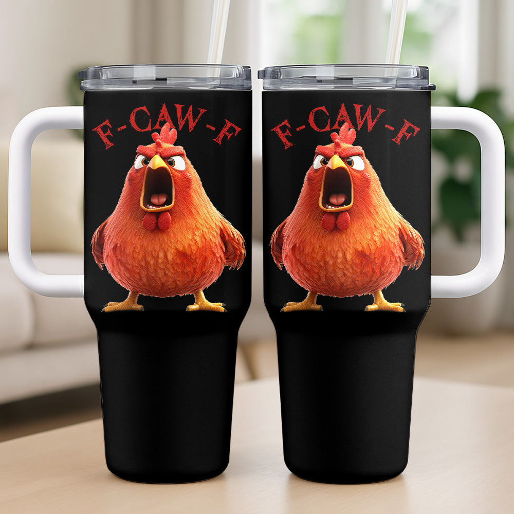 F-Caw-F Crow - Personalized Tumbler Cup-Myprintsy
