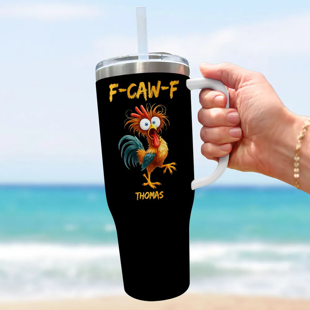 FCAWF Chicken Humor - Personalized Stainless Steel Tumbler-Myprintsy