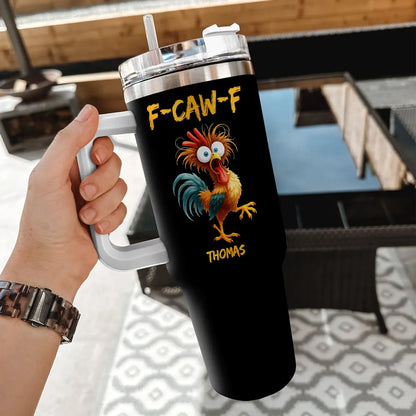 FCAWF Chicken Humor - Personalized Stainless Steel Tumbler-Myprintsy