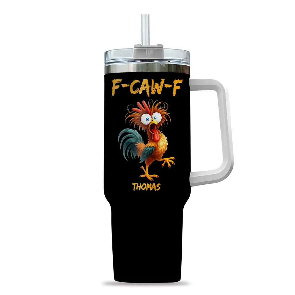 FCAWF Chicken Humor - Personalized Stainless Steel Tumbler-Myprintsy