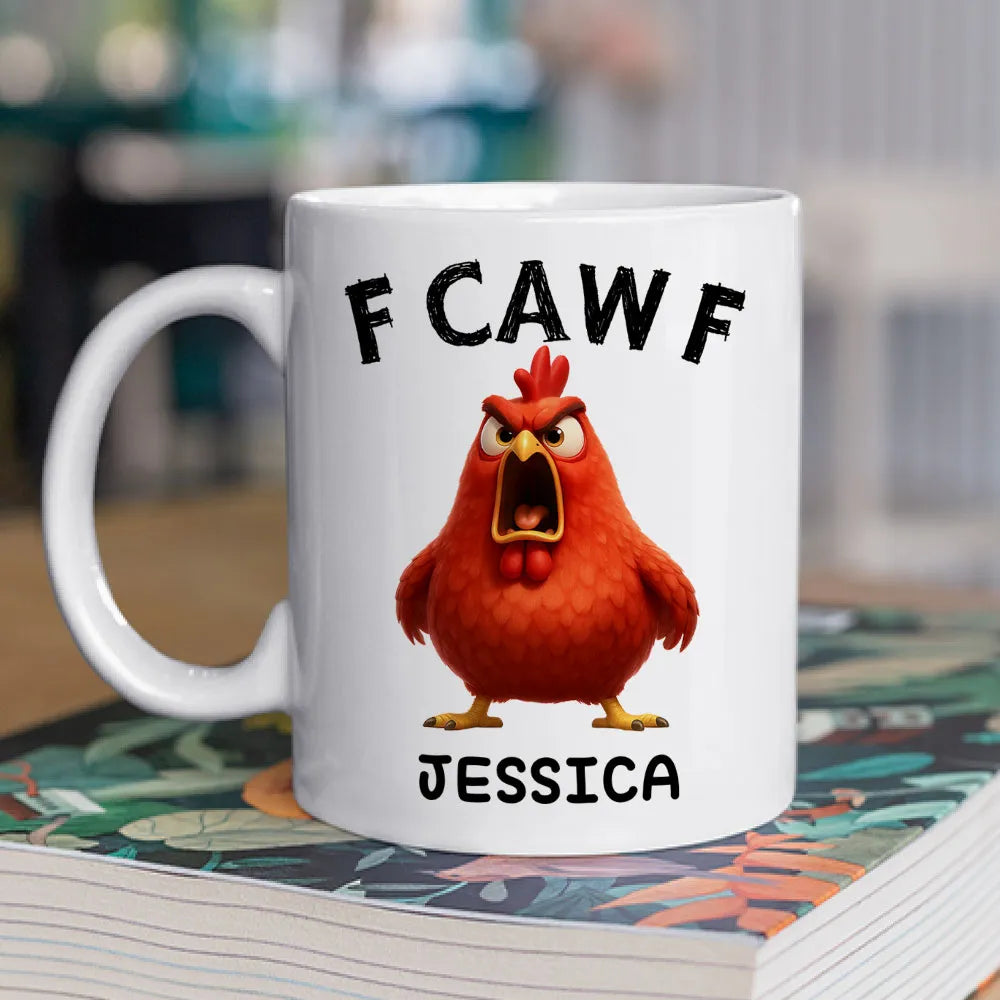 FCAWF Funny Chickens Birds - Personalized Coffee Mug-Myprintsy
