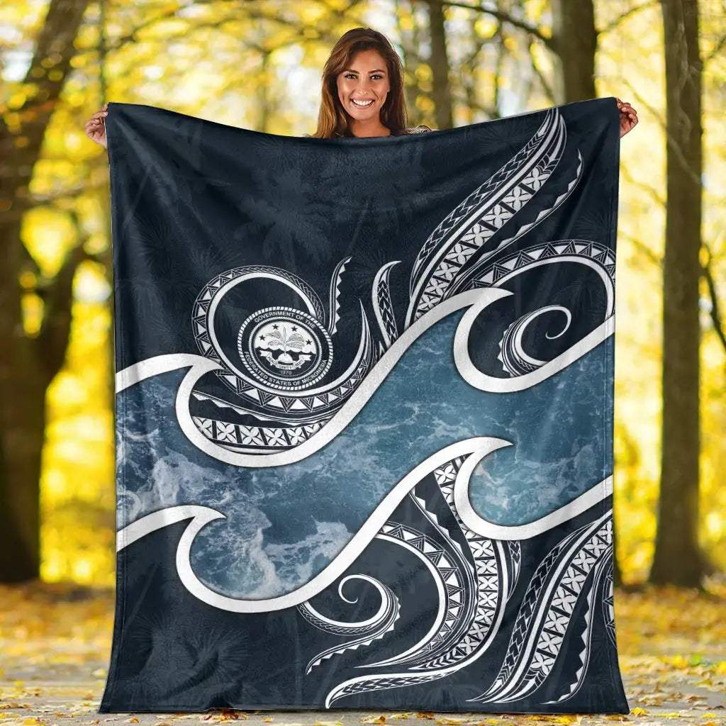 FSM Islands Polynesian Premium Blanket - Ocean Style-Myprintsy