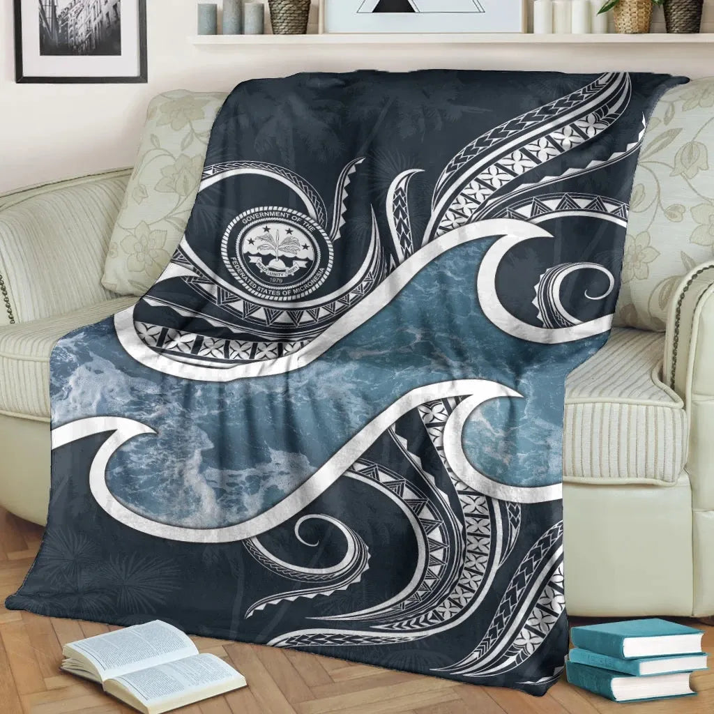 FSM Islands Polynesian Premium Blanket - Ocean Style-Myprintsy