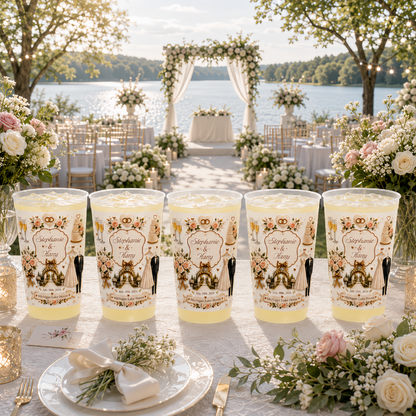 Fairytale Wedding - Personalized Plastic Cups For Wedding-Myprintsy