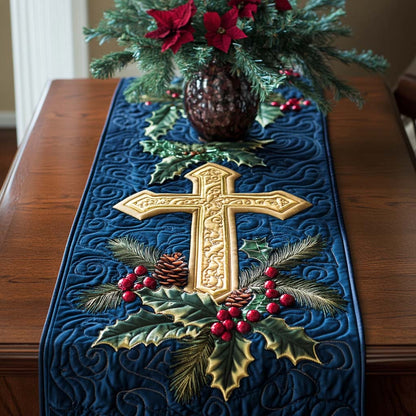 Faithful Christmas Quilted Table Runner VTQ-Myprintsy
