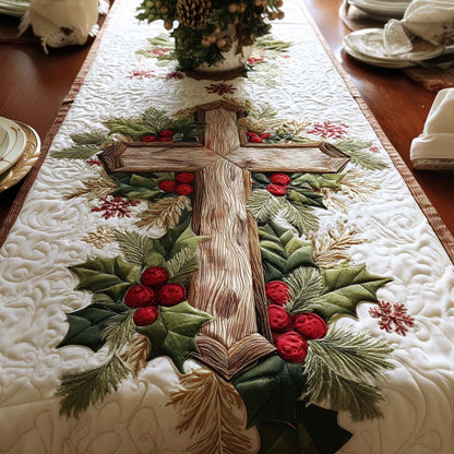 Faithful Glow Quilted Table Runner VTQ-Myprintsy