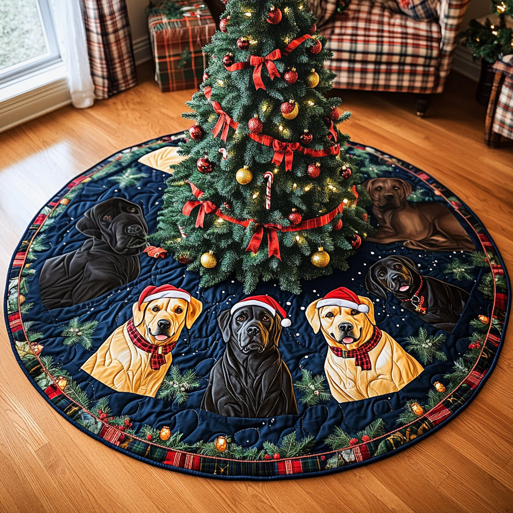 Faithful Holiday Friend Christmas Quilted Tree Skirt-Myprintsy