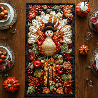 Fall Plumage Quilted Table Runner VTQ-Myprintsy