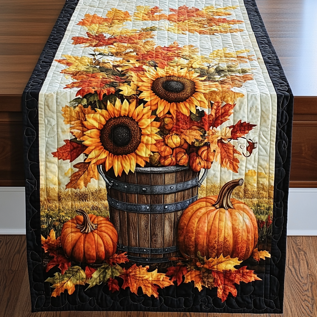 Fall Warm Glow Quilted Table Runner VTQ-Myprintsy
