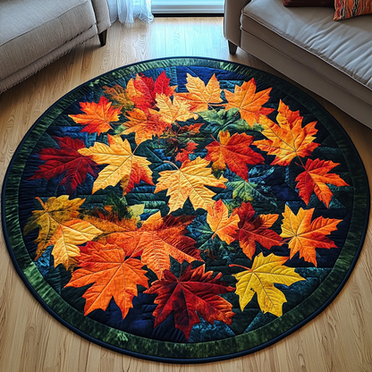 Fall Whispers Quilted Round Mat VTQ-Myprintsy