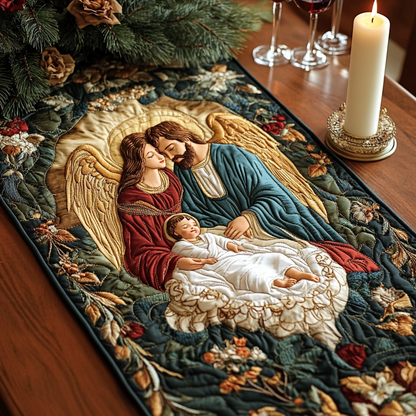 Family of Faith Quilted Table Runner VH VTQ-Myprintsy