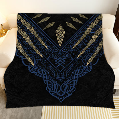 Fenrir'S Wrath Blanket - Blue Edition-Myprintsy