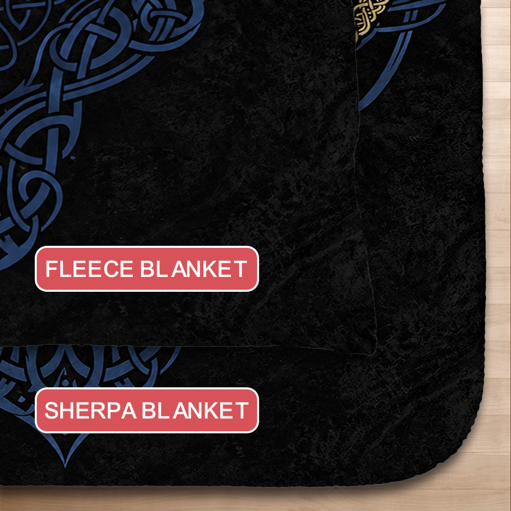 Fenrir'S Wrath Blanket - Blue Edition-Myprintsy