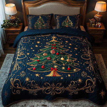 Festive Charm -Piece Quilted Bedding Set VTQ-Myprintsy
