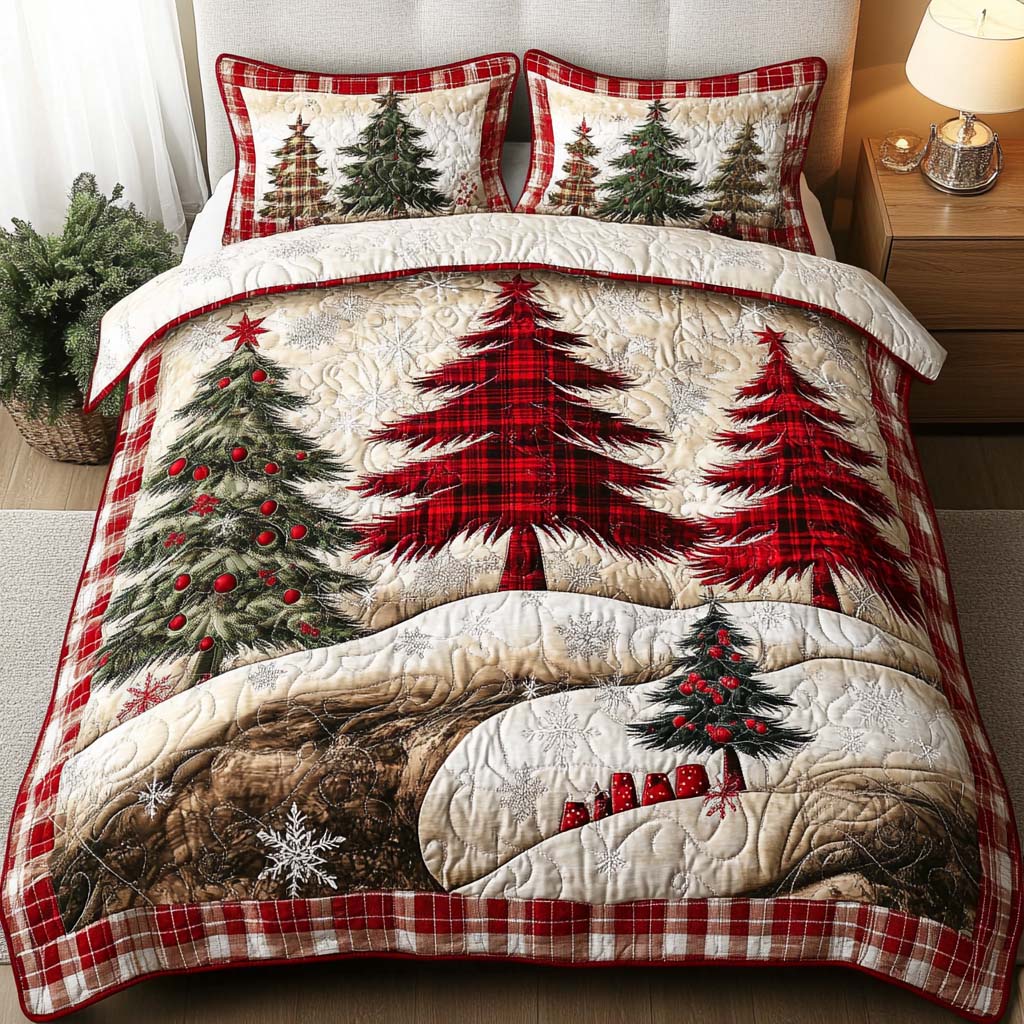 Festive Cheer -Piece Quilted Bedding Set VTQ-Myprintsy