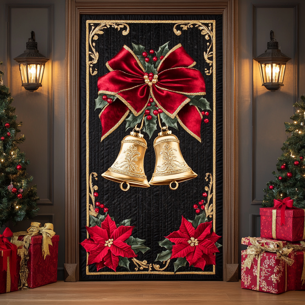 Festive Chimes Quilted Door Cover VTQ-Myprintsy