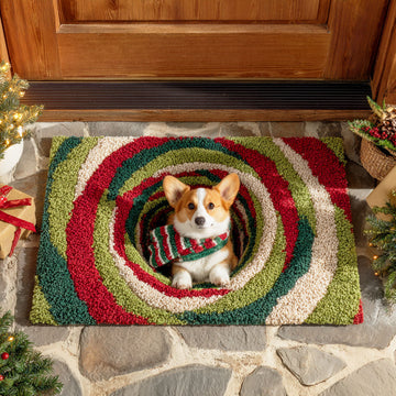 Festive Corgi Doormat VTQ-Myprintsy