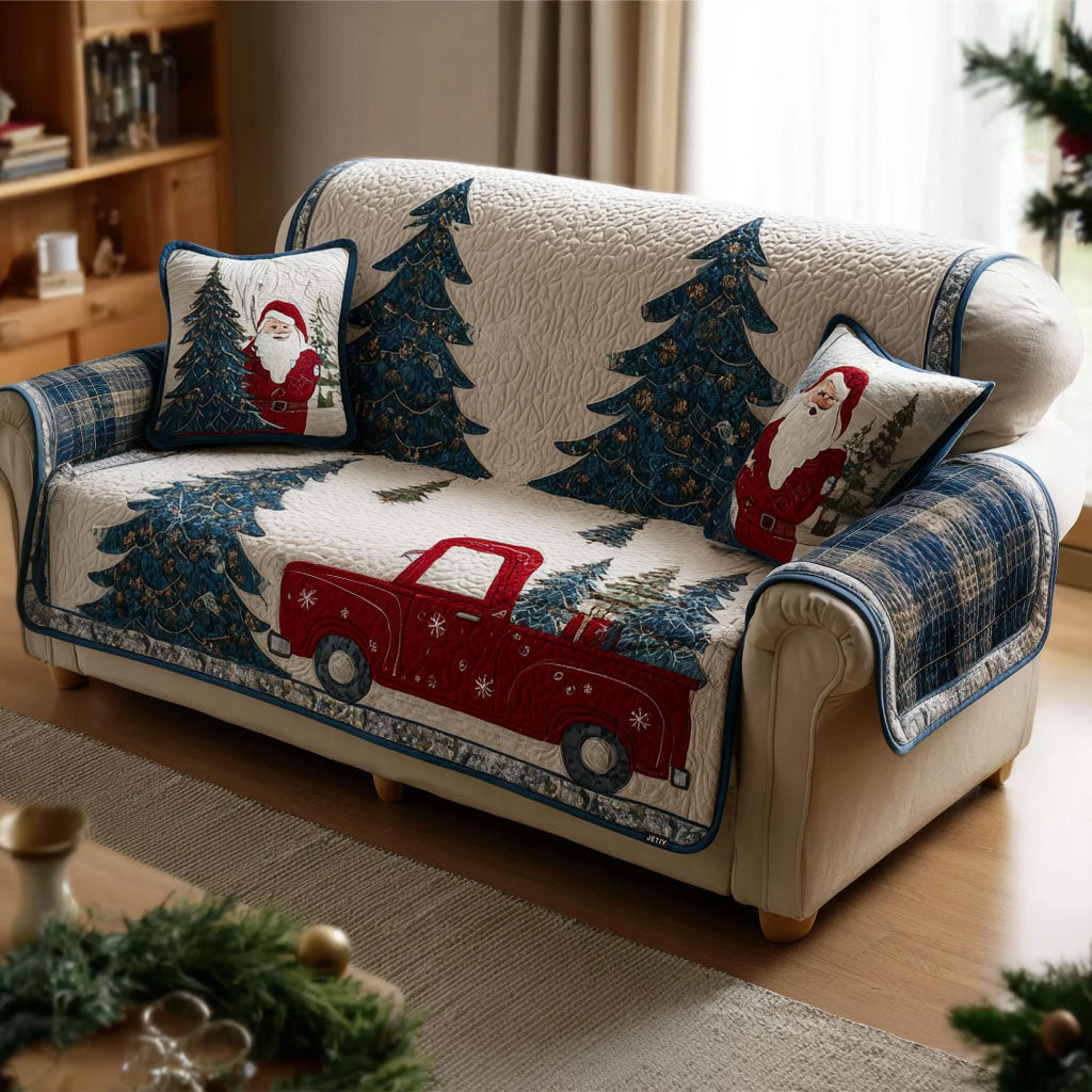 Festive Delivery Quilted Sofa Cover VTQ-Myprintsy